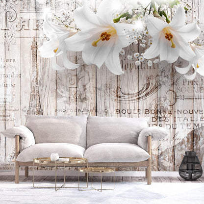 Wall Mural - Parisian Lilies-Wall Murals-ArtfulPrivacy