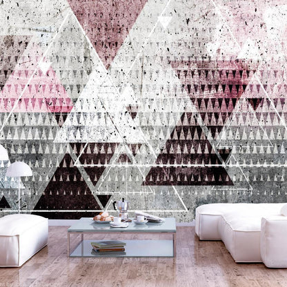 Wall Mural - Triangles-Wall Murals-ArtfulPrivacy