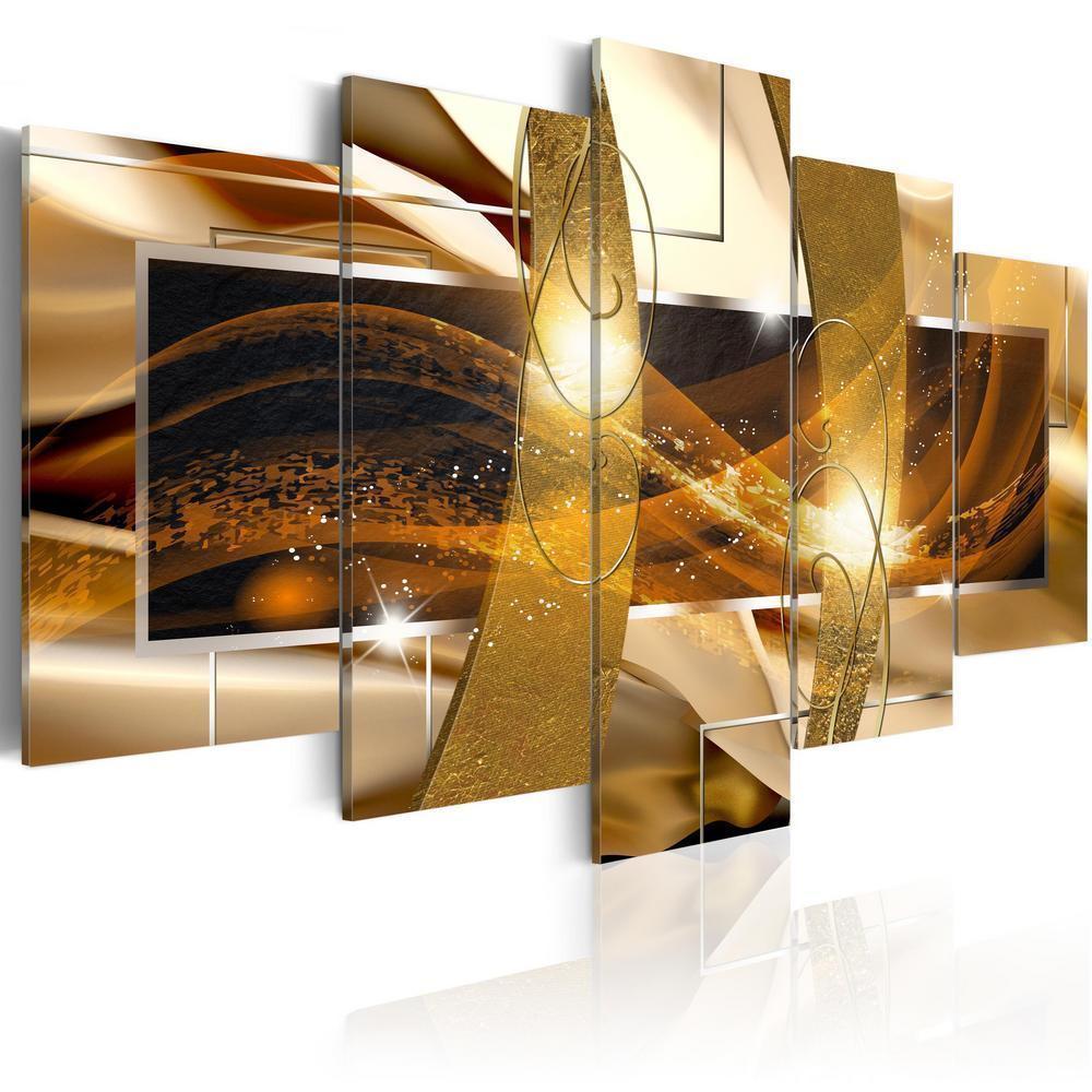 Canvas Print - Golden Lava-ArtfulPrivacy-Wall Art Collection