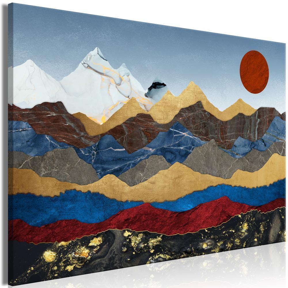 Canvas Print - Heart of the Mountains (1 Part) Wide-ArtfulPrivacy-Wall Art Collection