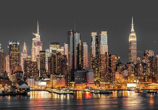 Wall Mural - NYC: Twilight-Wall Murals-ArtfulPrivacy