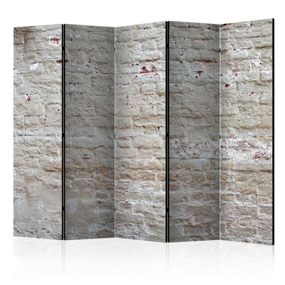 Room Divider - Hidden Harmony II- A 5 Panel Folding Screen For Living rooms, bedrooms or home office, decorative folding screen made with wood and canvas