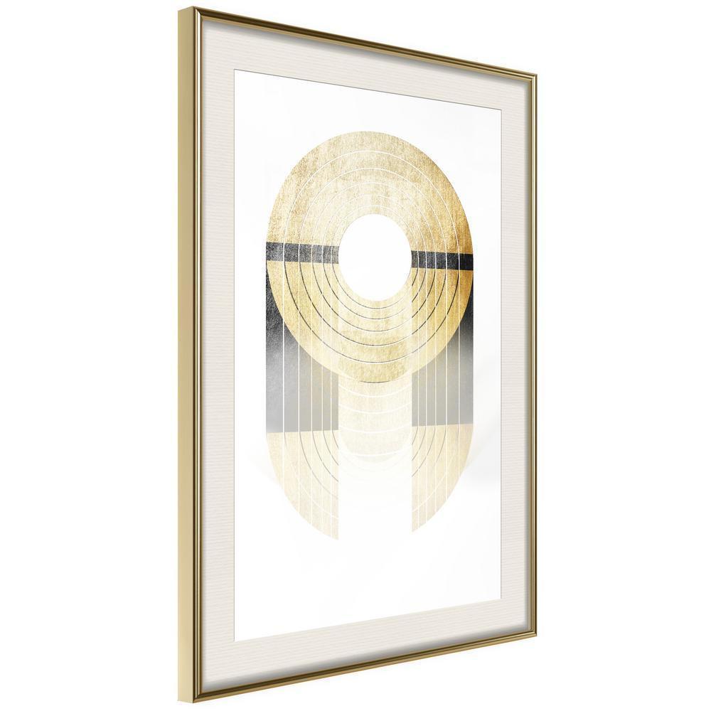 Abstract Poster Frame - Retro Records-artwork for wall with acrylic glass protection
