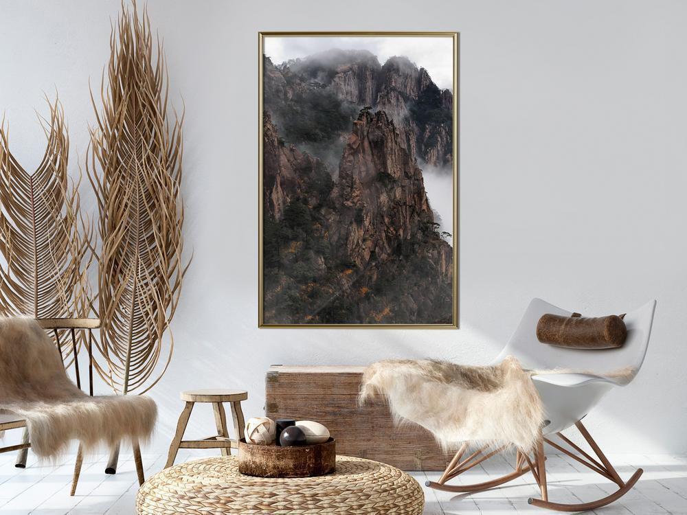 Framed Art - Mountain Ridge-artwork for wall with acrylic glass protection