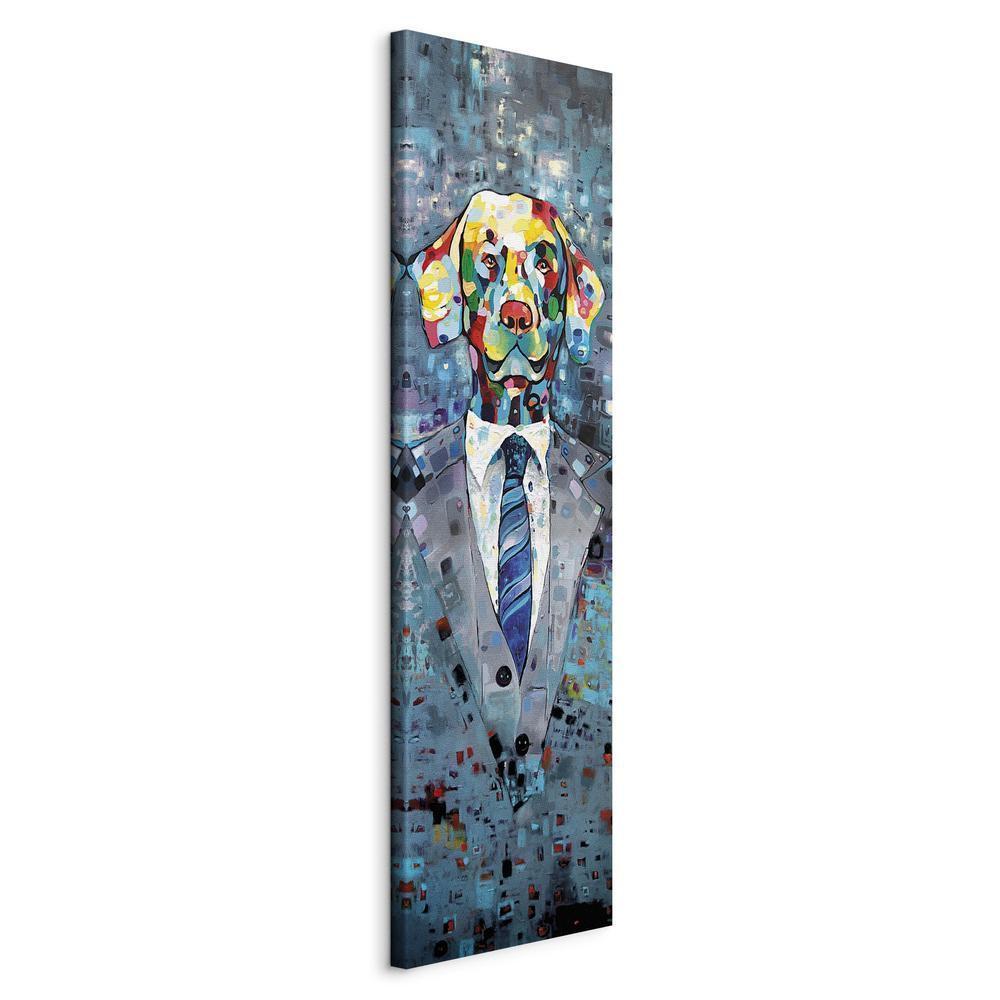 Canvas Print - Dog in a Suit-ArtfulPrivacy-Wall Art Collection