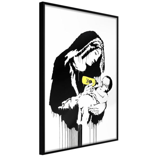 Urban Art Frame - Banksy: Toxic Mary-artwork for wall with acrylic glass protection