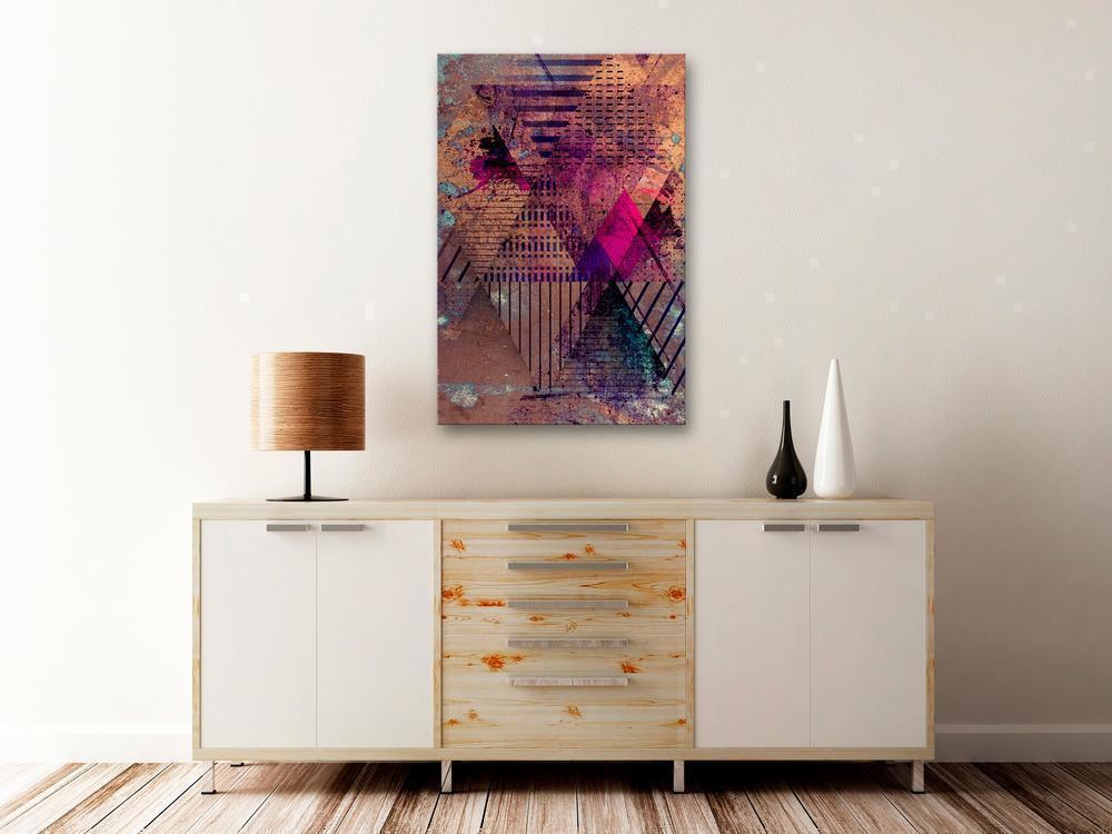 Canvas Print - Honey Abstraction (1 Part) Vertical-ArtfulPrivacy-Wall Art Collection