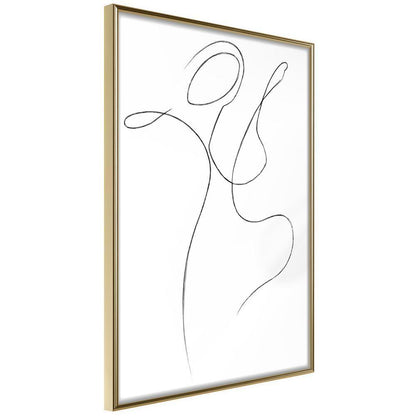 Black and white Wall Frame - Two Souls I-artwork for wall with acrylic glass protection