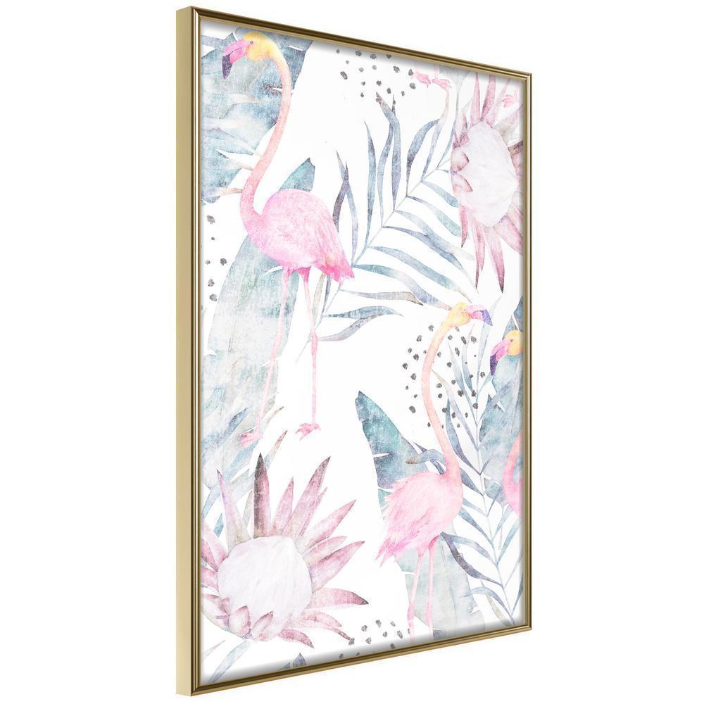 Botanical Wall Art - Faded Cretonne-artwork for wall with acrylic glass protection