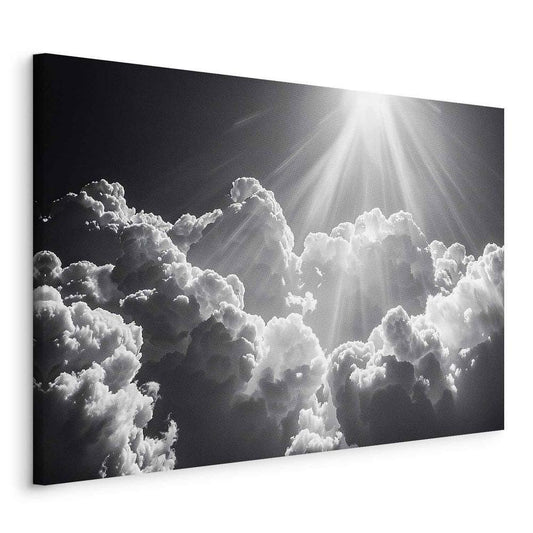 Canvas Print - Hope in the Clouds: Inspiring Rays of the Sun – Awaken Emotions