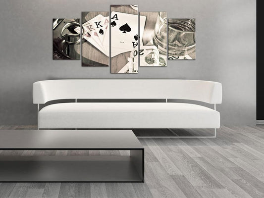 Canvas Print - Poker night-ArtfulPrivacy-Wall Art Collection