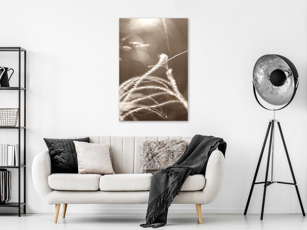 Canvas Print - Fluffy Grass (1 Part) Vertical-ArtfulPrivacy-Wall Art Collection