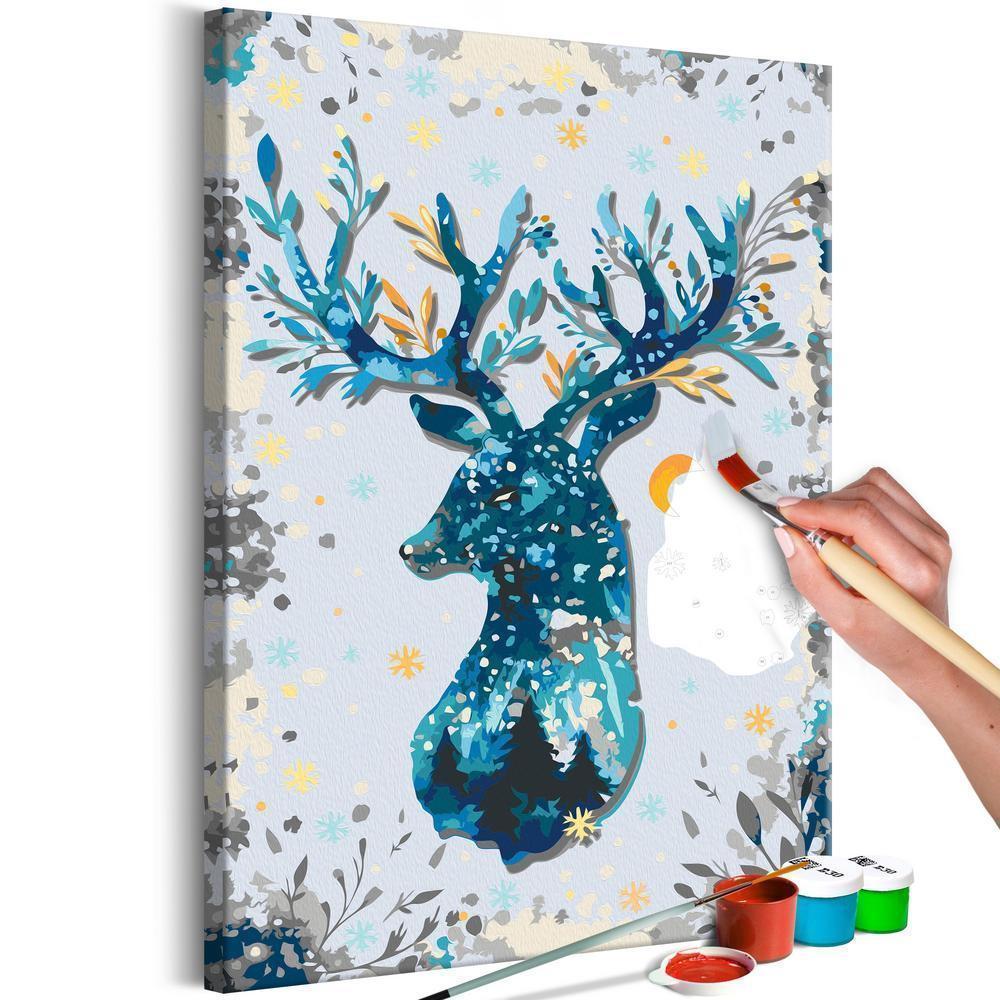 Start learning Painting - Paint By Numbers Kit - Nightly Deer - new hobby