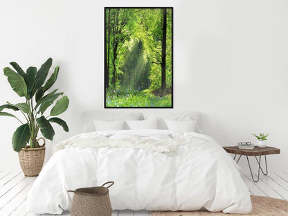 Framed Art - Forest Path-artwork for wall with acrylic glass protection