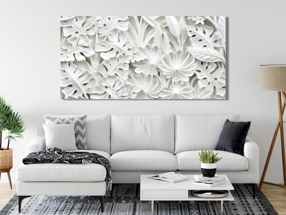 Canvas Print - Alabaster Garden (1 Part)-ArtfulPrivacy-Wall Art Collection