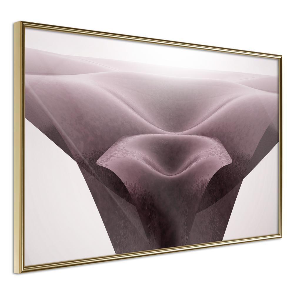 Abstract Poster Frame - Surreal Dunes-artwork for wall with acrylic glass protection