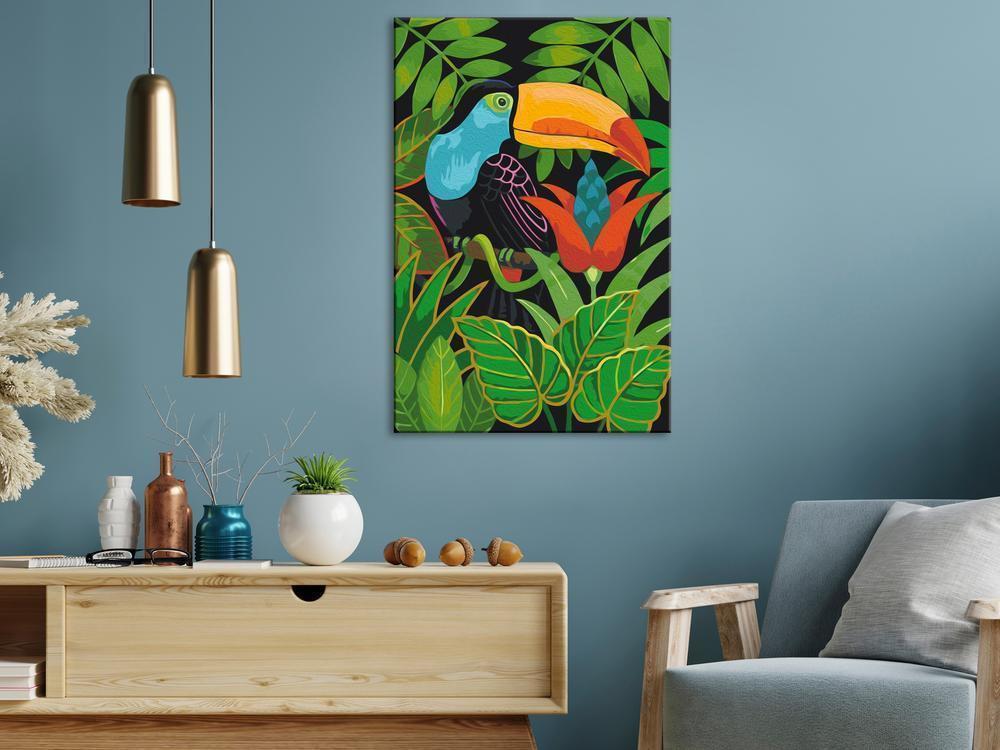 Start learning Painting - Paint By Numbers Kit - Beautiful Toucan - new hobby
