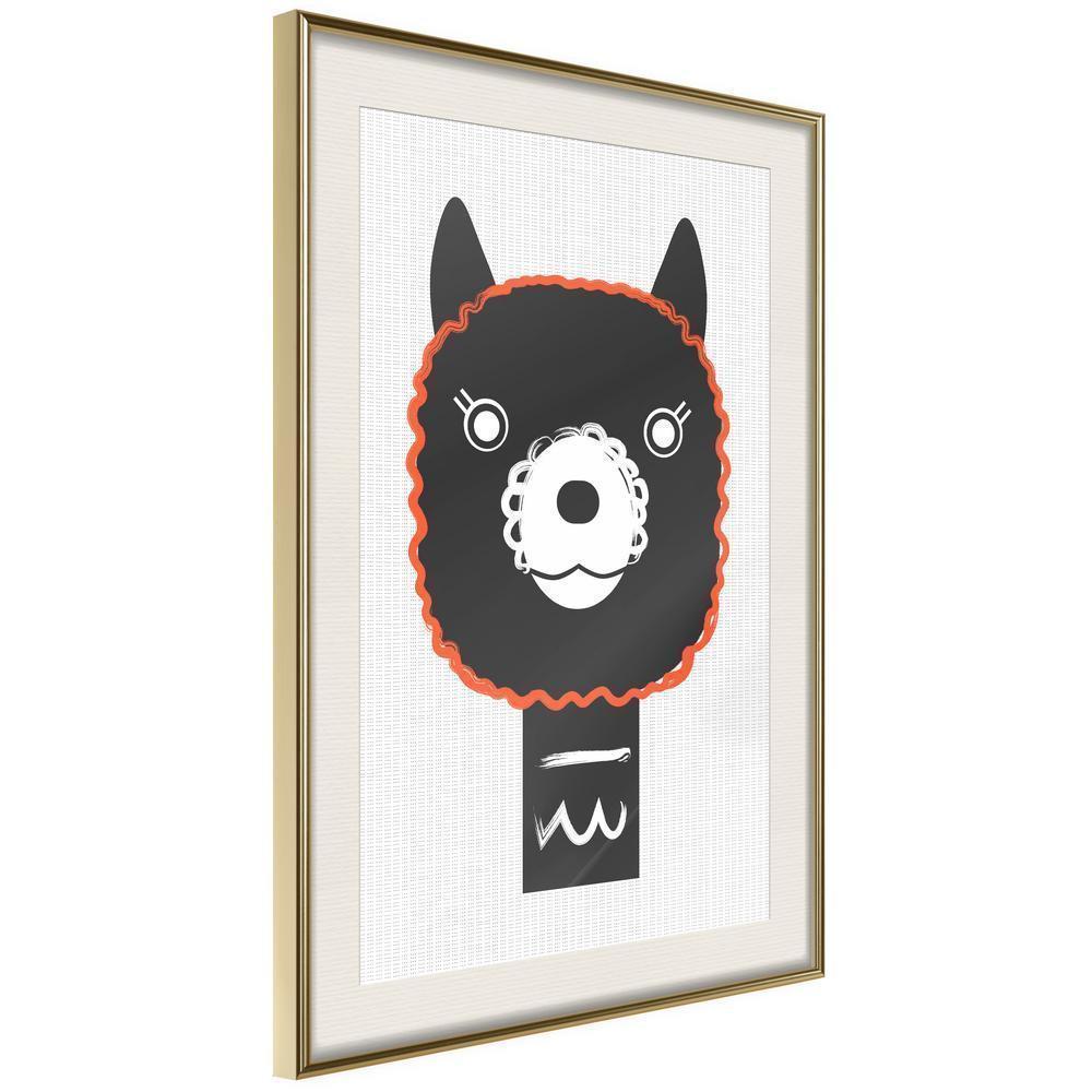 Nursery Room Wall Frame - Cute Smile-artwork for wall with acrylic glass protection