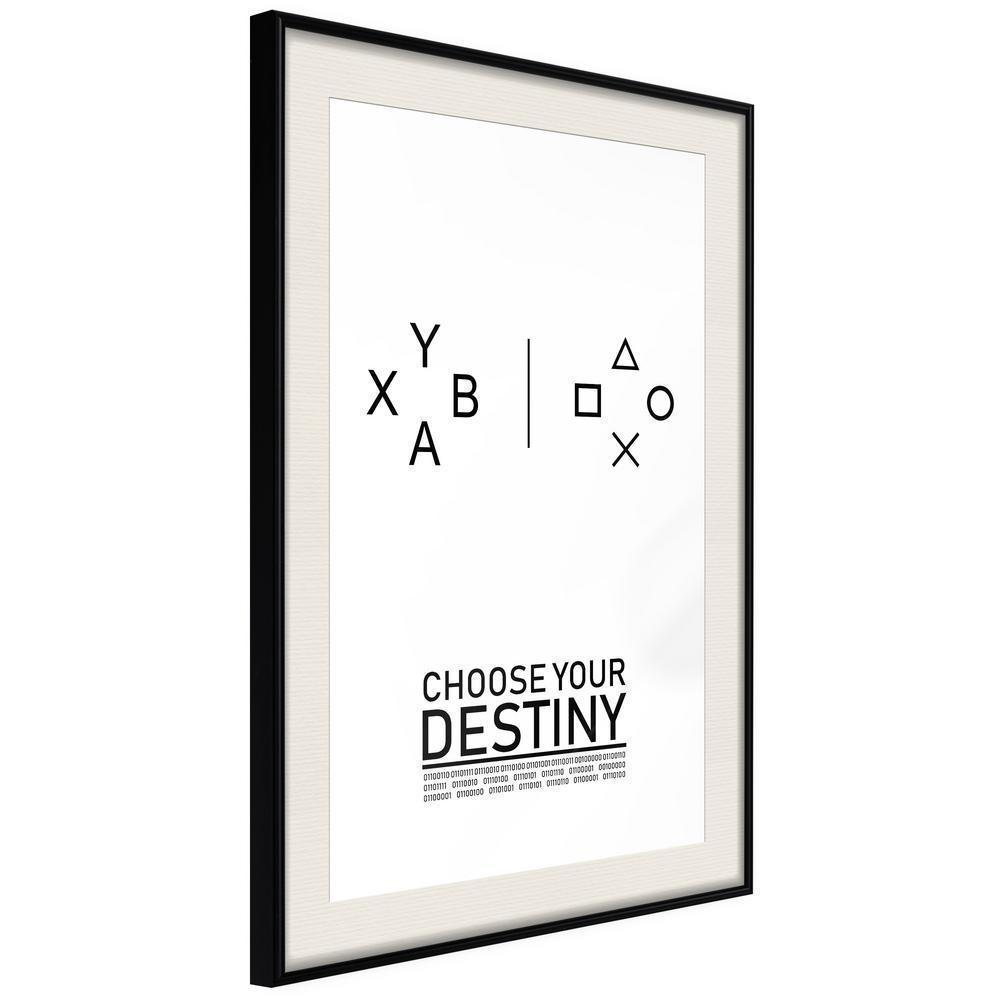 Typography Framed Art Print - Which Team Are You On?-artwork for wall with acrylic glass protection