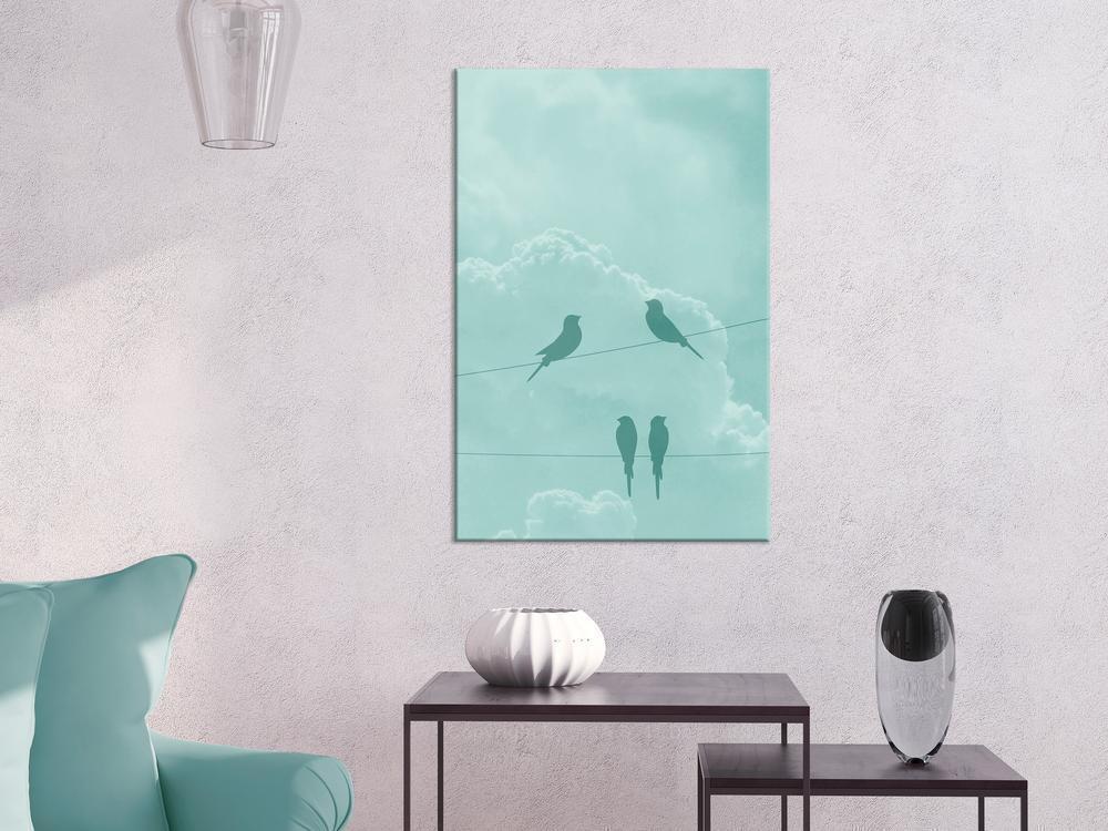 Canvas Print - Celadon Sky (1 Part) Vertical