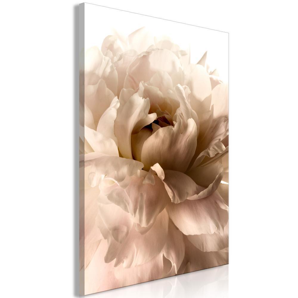 Canvas Print - Soft Petals (1 Part) Vertical-ArtfulPrivacy-Wall Art Collection