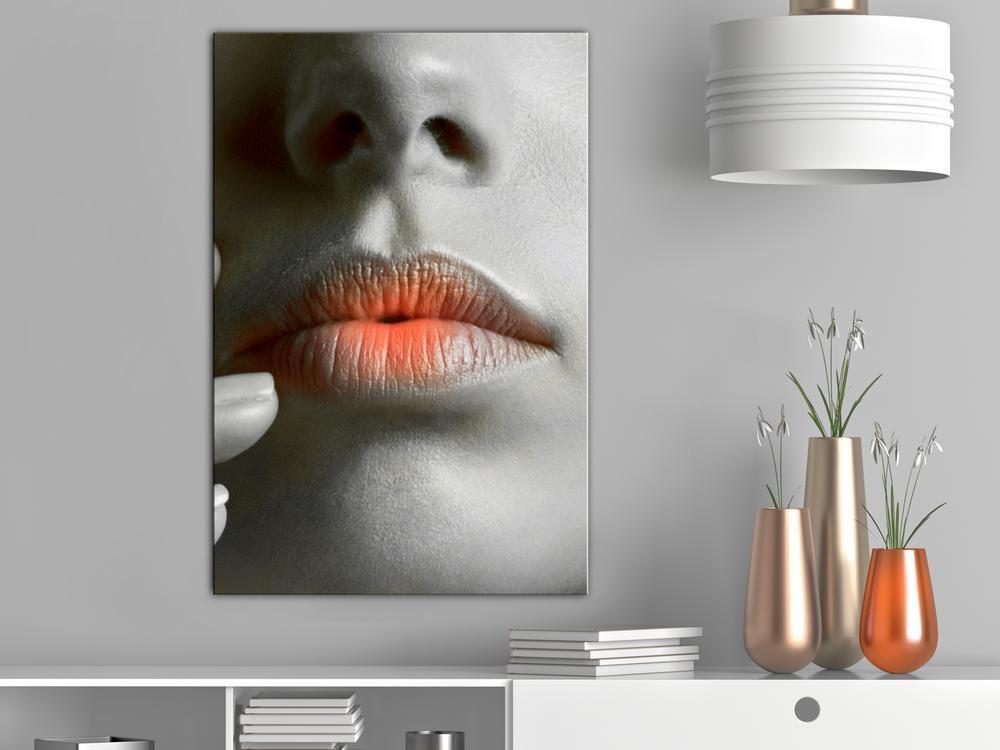 Canvas Print - Hot Lips (1 Part) Vertical-ArtfulPrivacy-Wall Art Collection