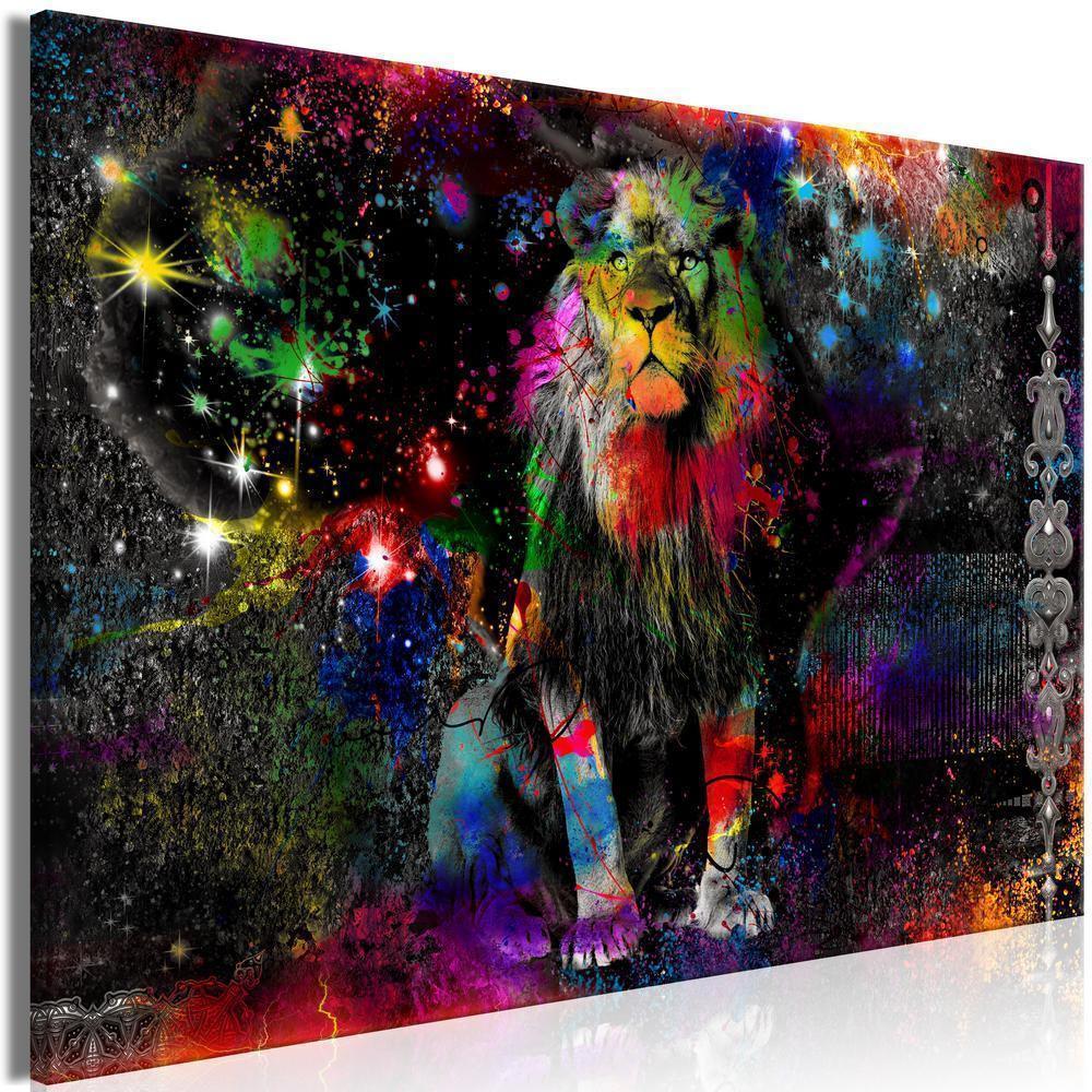 Canvas Print - Colourful Africa (1 Part) Wide-ArtfulPrivacy-Wall Art Collection