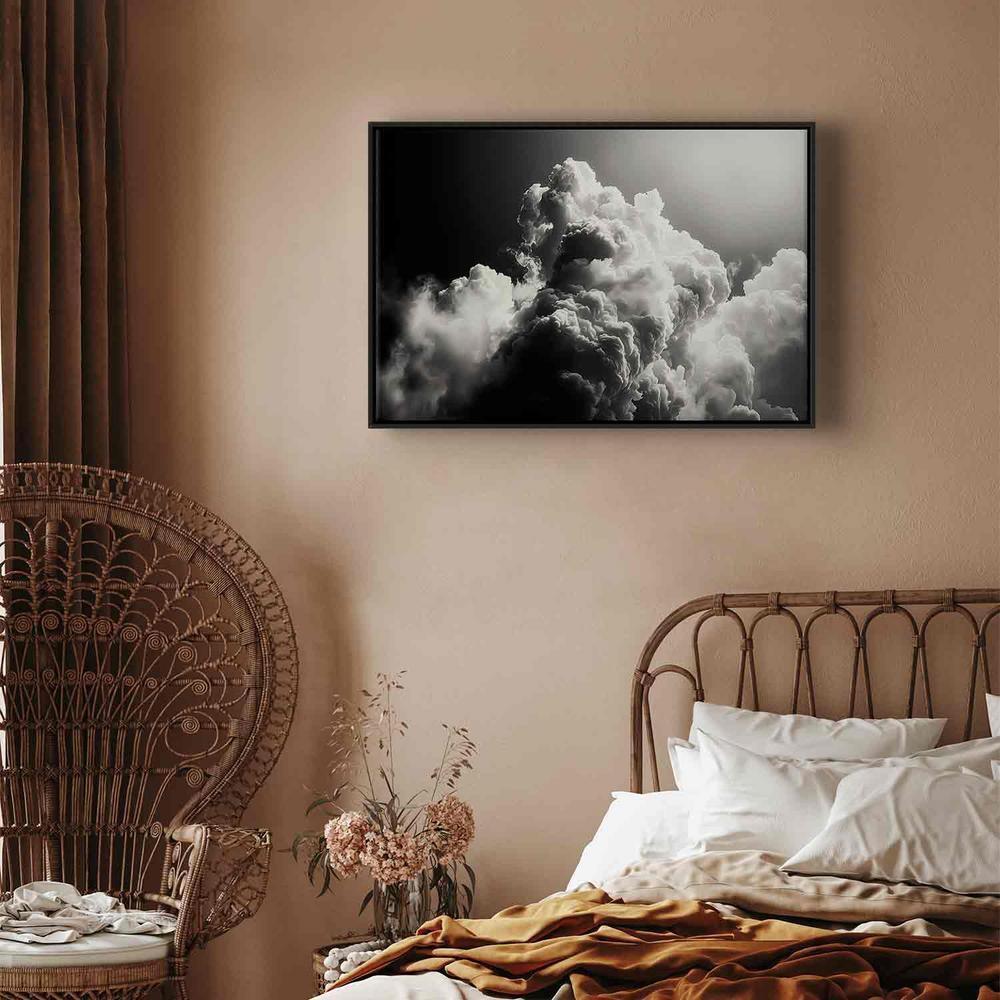 Canvas Print - Clouds Like from Dreams: Let the Sun Illuminate Your Day – A Visual Feast