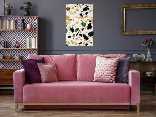 Canvas Print - Terrazzo (1 Part) Vertical-ArtfulPrivacy-Wall Art Collection