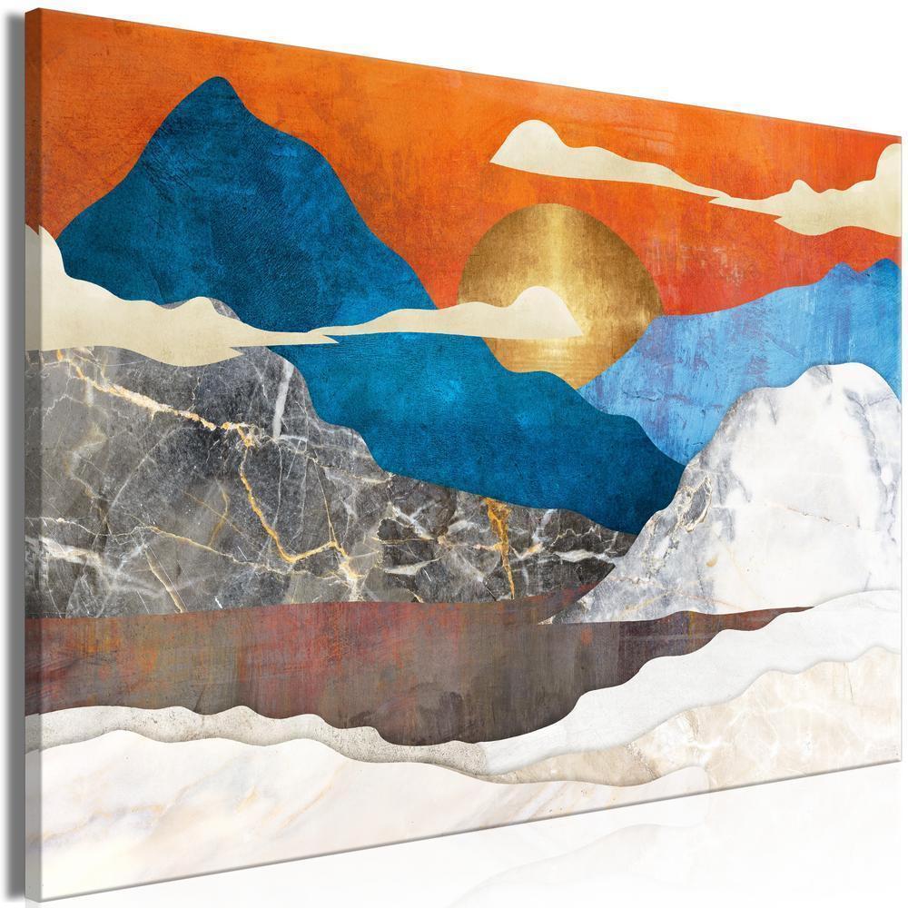 Canvas Print - Mountain Idyll (1 Part) Wide-ArtfulPrivacy-Wall Art Collection