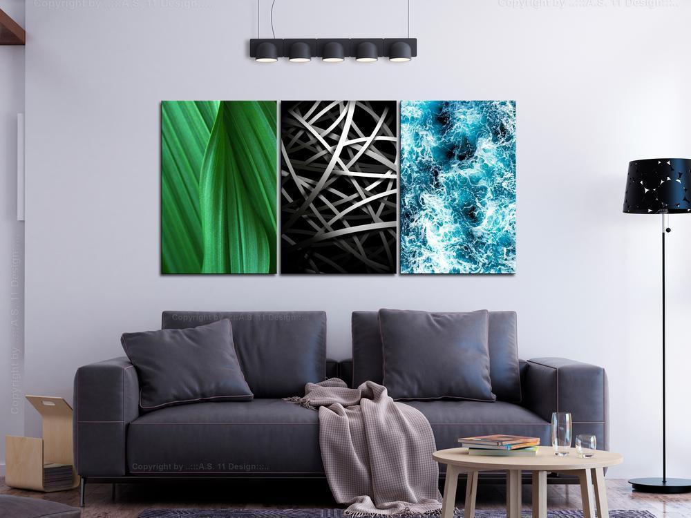 Canvas Print - Structures in Nature (3 Parts)-ArtfulPrivacy-Wall Art Collection