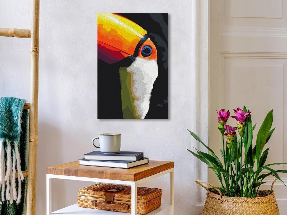 Start learning Painting - Paint By Numbers Kit - Toucan - new hobby