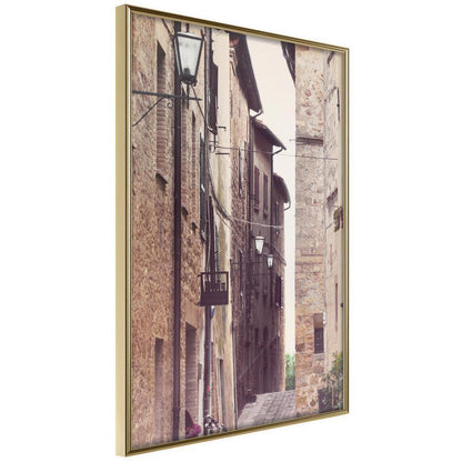Photography Wall Frame - Brick Buildings-artwork for wall with acrylic glass protection