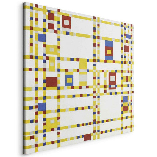 Impression sur toile - Boogie Woogie de Broadway (Piet Mondrian)