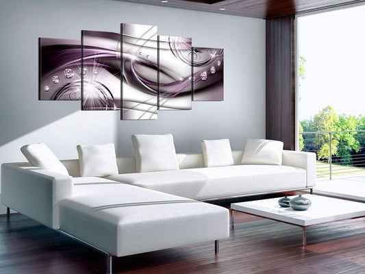 Durable Plexiglas Decorative Print - Acrylic Print - Violet Glow - ArtfulPrivacy