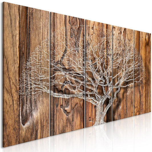 Canvas Print - Tree Chronicle (5 Parts) Narrow-ArtfulPrivacy-Wall Art Collection
