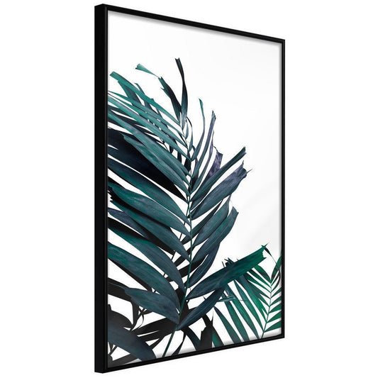 Botanical Wall Art - Evergreen Palm Leaves-artwork for wall with acrylic glass protection