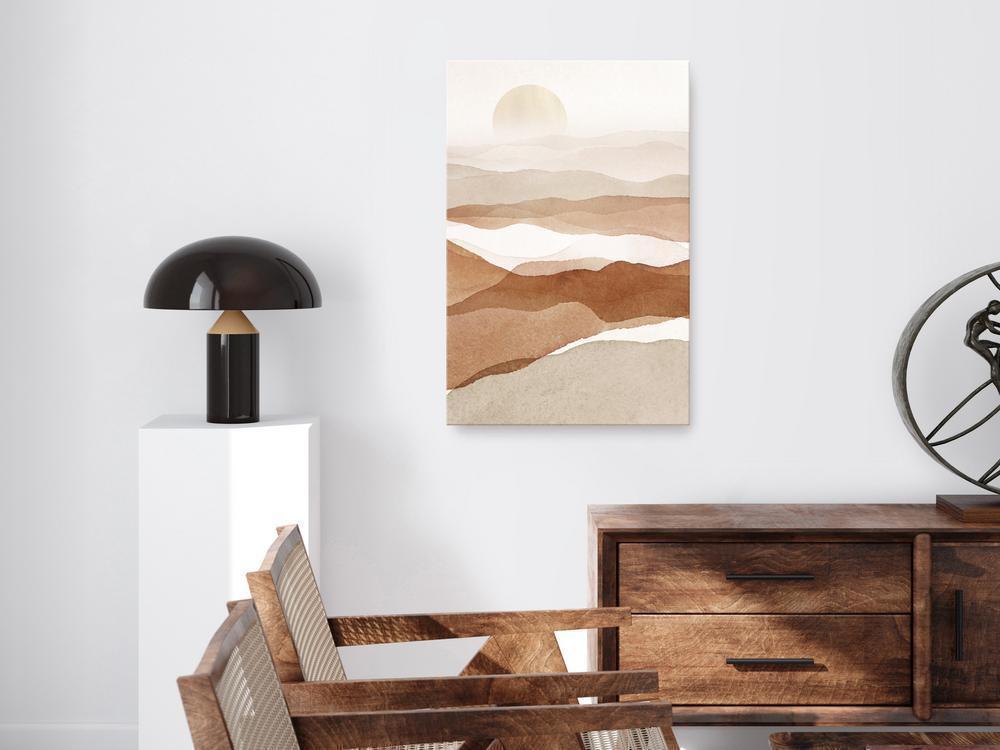 Canvas Print - Desert Lightness (1 Part) Vertical-ArtfulPrivacy-Wall Art Collection