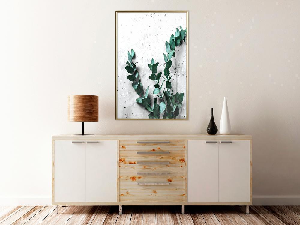 Botanical Wall Art - Green Element-artwork for wall with acrylic glass protection