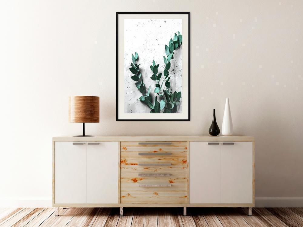 Botanical Wall Art - Green Element-artwork for wall with acrylic glass protection