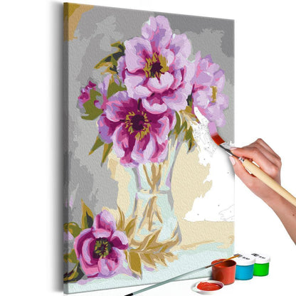 Start learning Painting - Paint By Numbers Kit - Flowers In A Vase - new hobby