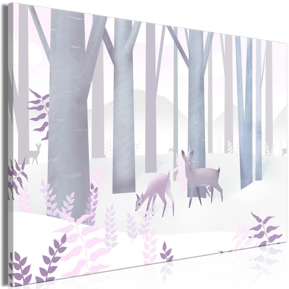 Canvas Print - Fairy-Tale Forest (1 Part) Vertical - Second Variant-ArtfulPrivacy-Wall Art Collection