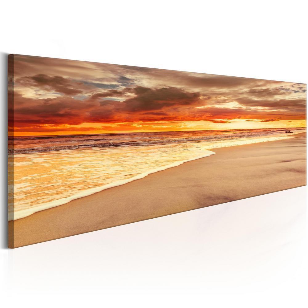 Canvas Print - Beach: Beatiful Sunset-ArtfulPrivacy-Wall Art Collection