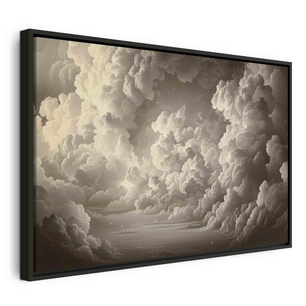 Canvas Print - Whisper of Illuminated Clouds: Soft Play of Light in the Theater of the Heavens