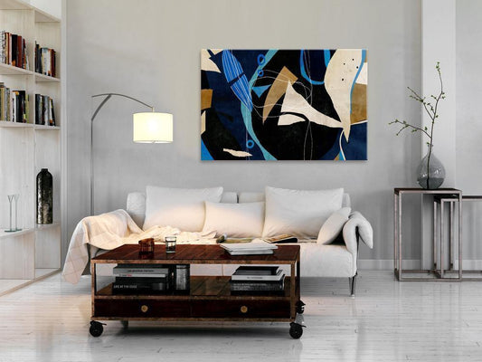 Canvas Print - Configuration of Abstraction (1 Part) Wide-ArtfulPrivacy-Wall Art Collection