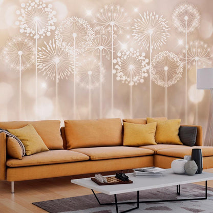 Wall Mural - Radiant Flowers-Wall Murals-ArtfulPrivacy