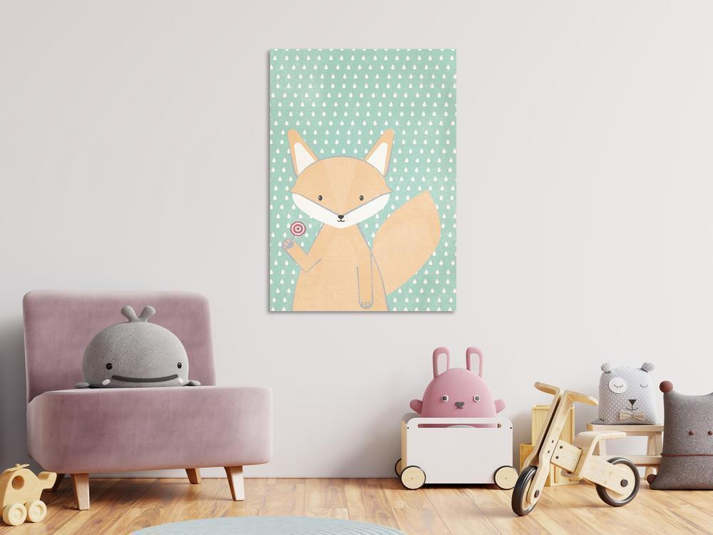 Canvas Print - Little Fox (1 Part) Vertical-ArtfulPrivacy-Wall Art Collection