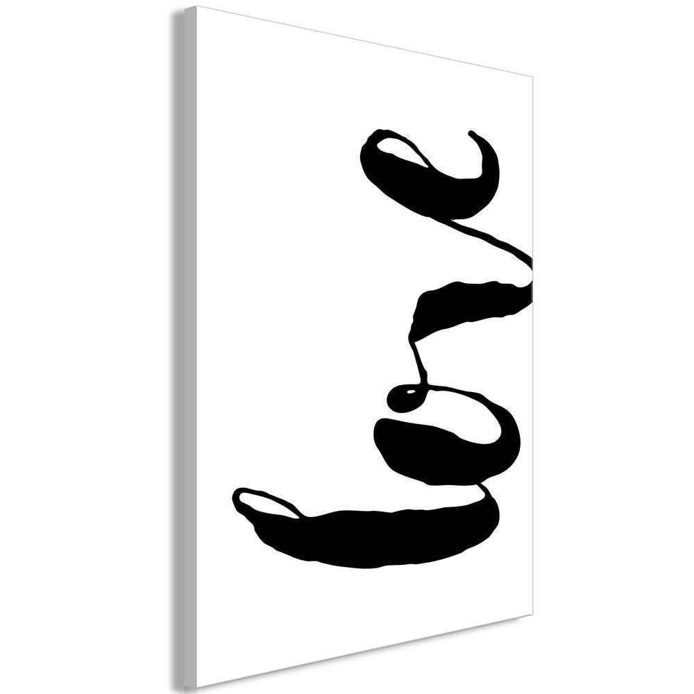 Canvas Print - Black Love (1 Part) Vertical-ArtfulPrivacy-Wall Art Collection