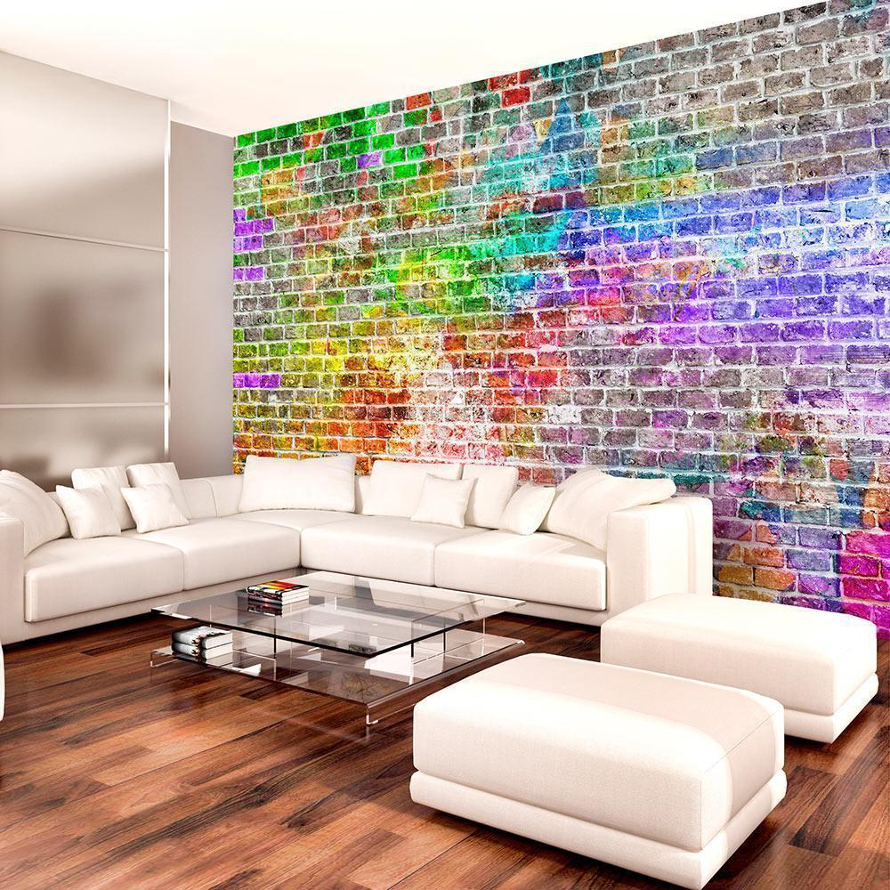 Wall Mural - Rainbow Wall-Wall Murals-ArtfulPrivacy