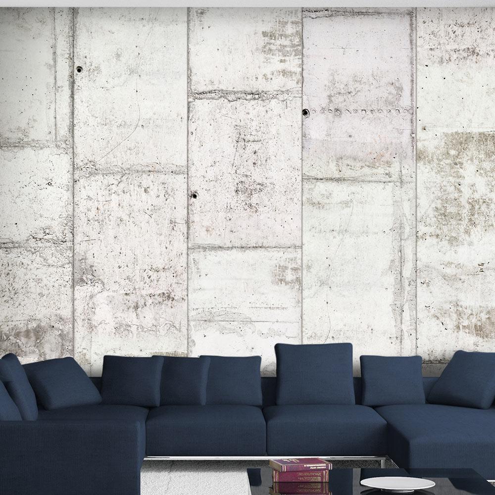 Classic Wallpaper made with non woven fabric - Wallpaper - The Charm of Concrete - ArtfulPrivacy